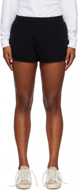 Black Graphic Shorts