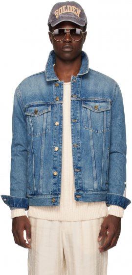 Blue Mid-Washed Denim Jacket