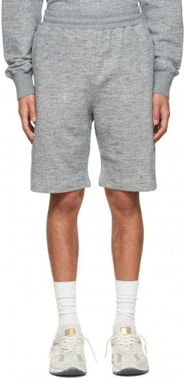 Gray Cotton Shorts