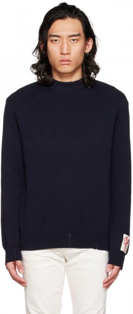 Navy Crewneck Sweater