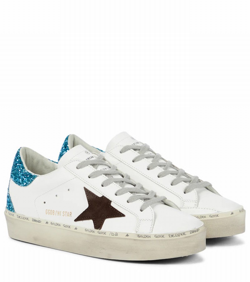 Hi Star Leather Sneakers In White