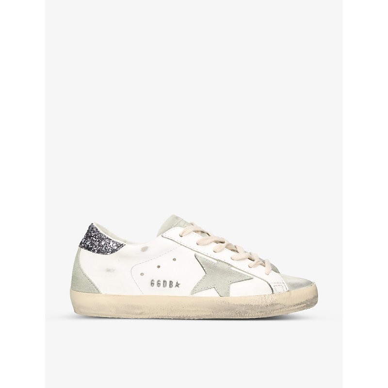 Women's White/comb Women's Super-star Leather Low-top Trainers