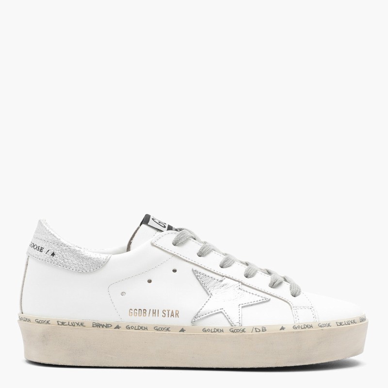 Deluxe Brand White/silver Hi-star Sneakers